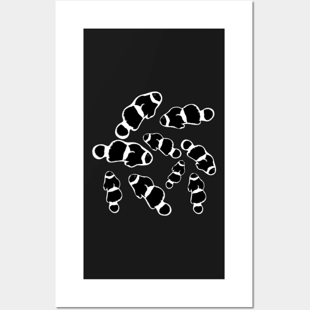 Black and White Clown Fish Black Posters and Art Prints TeePublic
